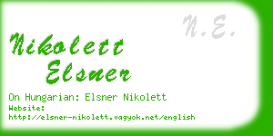 nikolett elsner business card